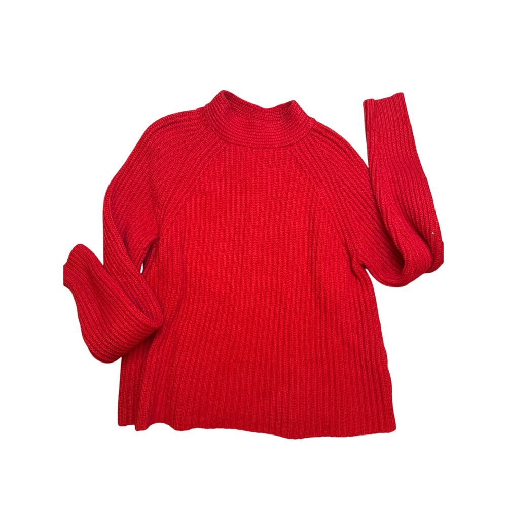 Medium Red Mock Neck Banana Republic Turtleneck